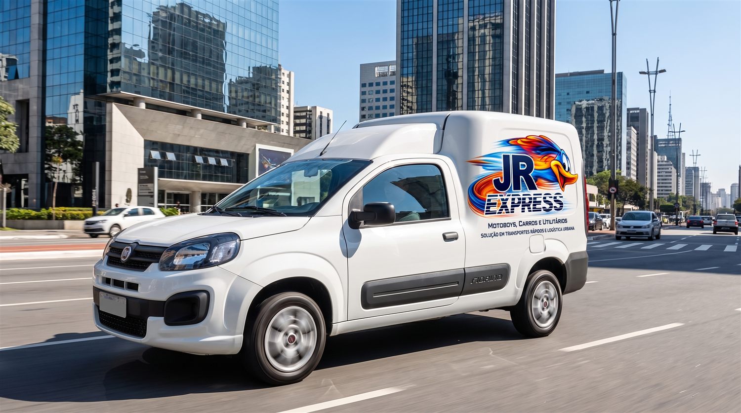 Utilitário da JR Express em São Paulo
